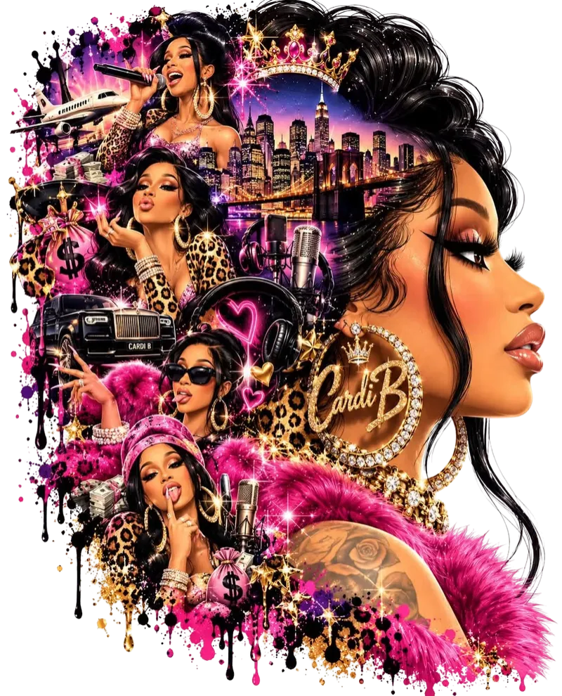 CARDI BInspired Hip Hop Collage