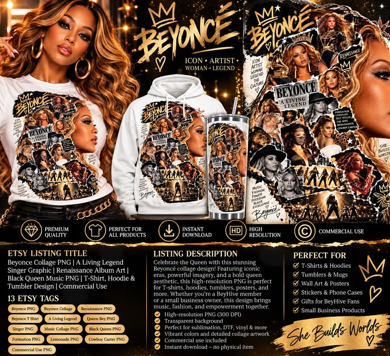 BEYONCE BInspired Hip Hop Collage