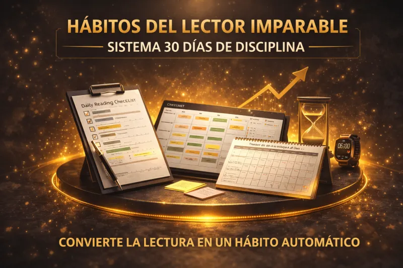 📘Hábitos del Lector Inquebrantable: Sistema 30 Días de Disciplina