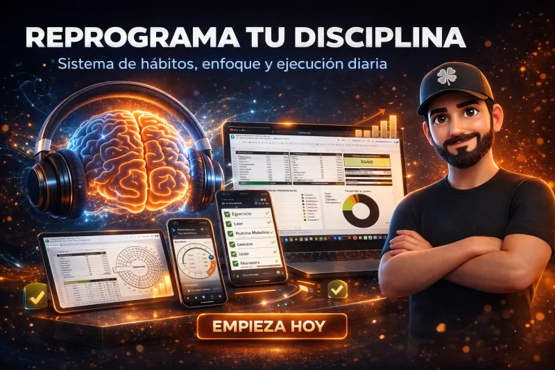 📚💪 REPROGRAMA TU DISCIPLINA: Pack Hábitos + Trackers de Lectura y Fitness🔥