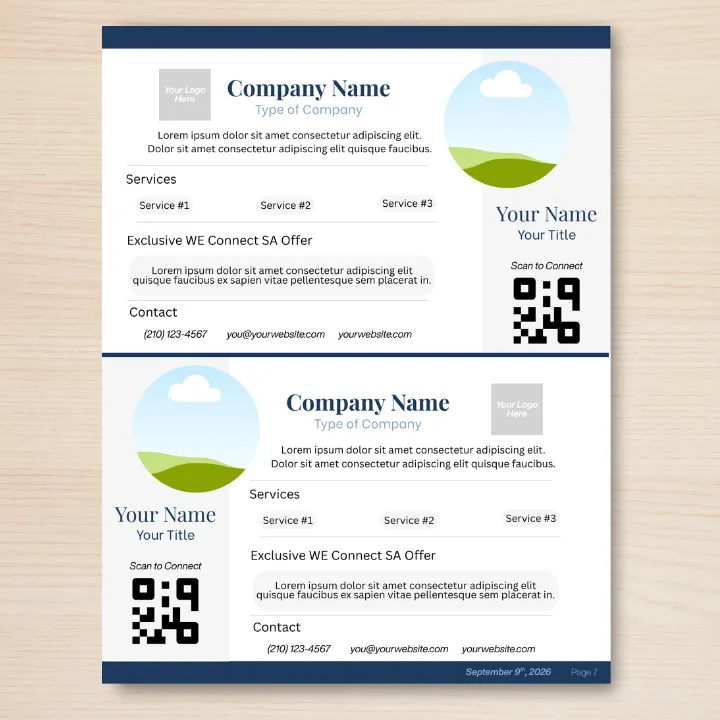 Half Page Directory Listing — WE Connect SA
