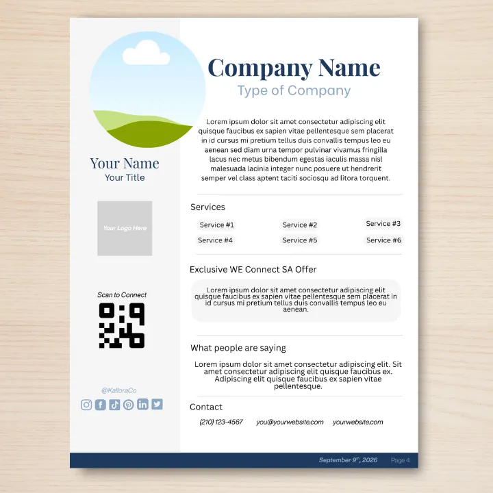 Full Page Directory Listing — WE Connect SA
