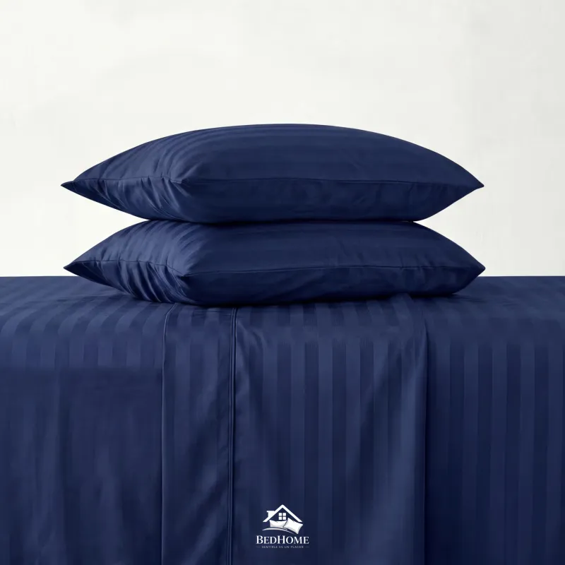 Sabana Premium Rayas AZUL MARINO