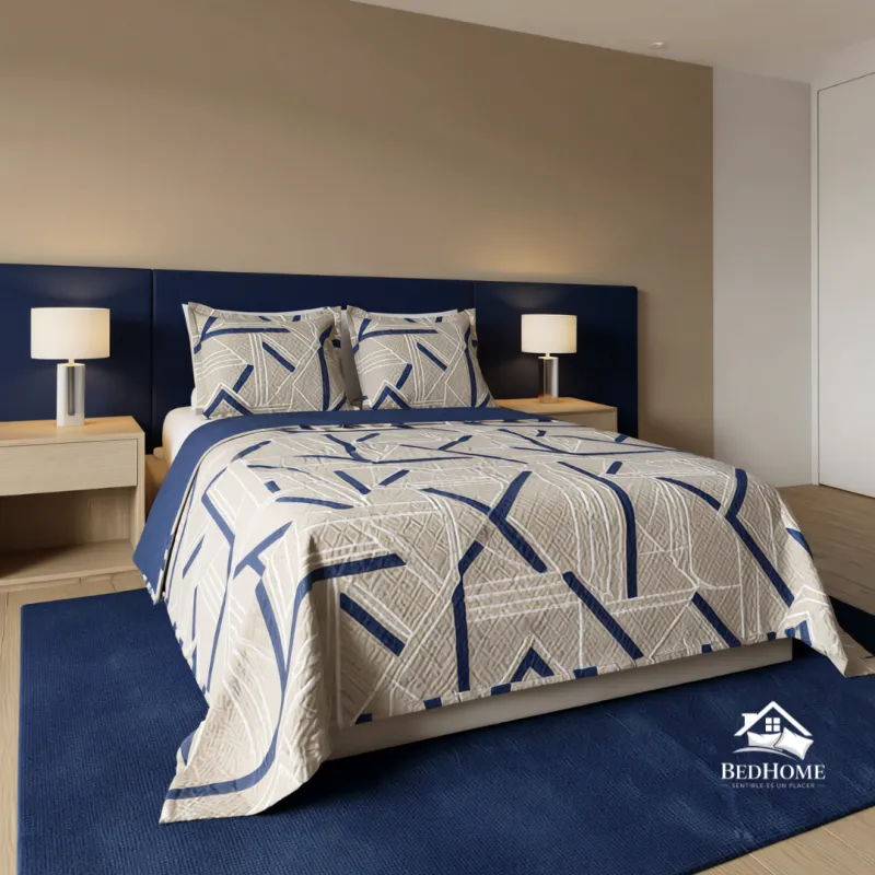 Cobertor Español Matrix Blue 