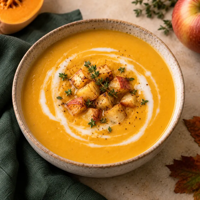 Roasted Butternut & Apple Soup