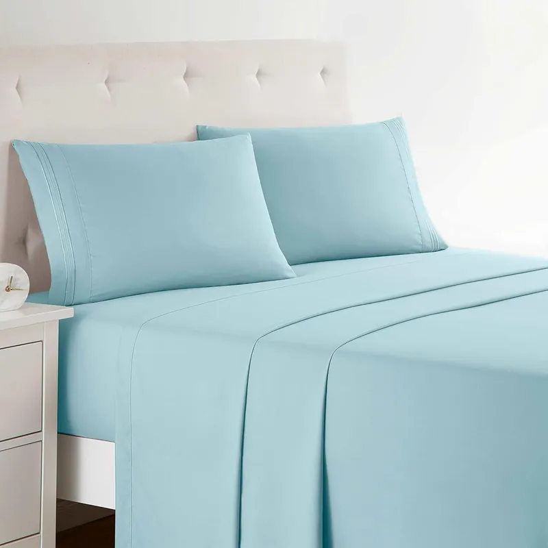 Clara Clark Premier 1800 Collection King Deluxe Sheet Set Heaven - Deep Pocket Microfiber