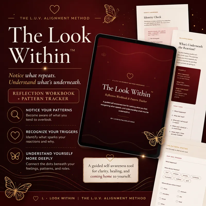 The Look Within™ — Reflection Workbook & Pattern Tracker 