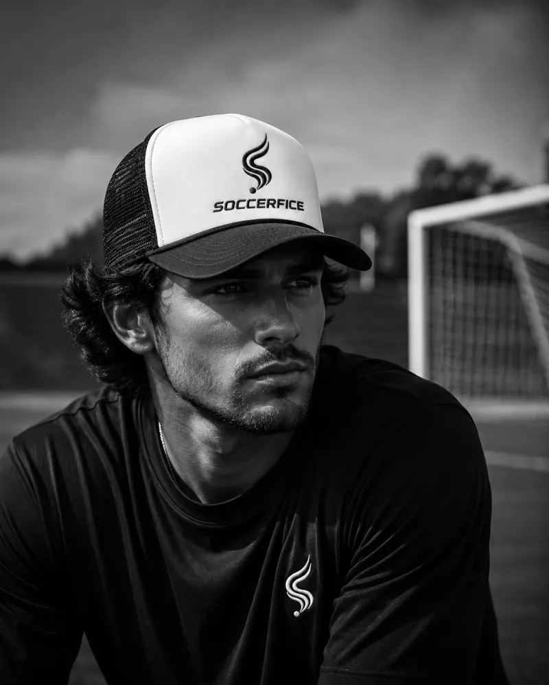 2-Tone Trucker Foam Hat (Black/White)