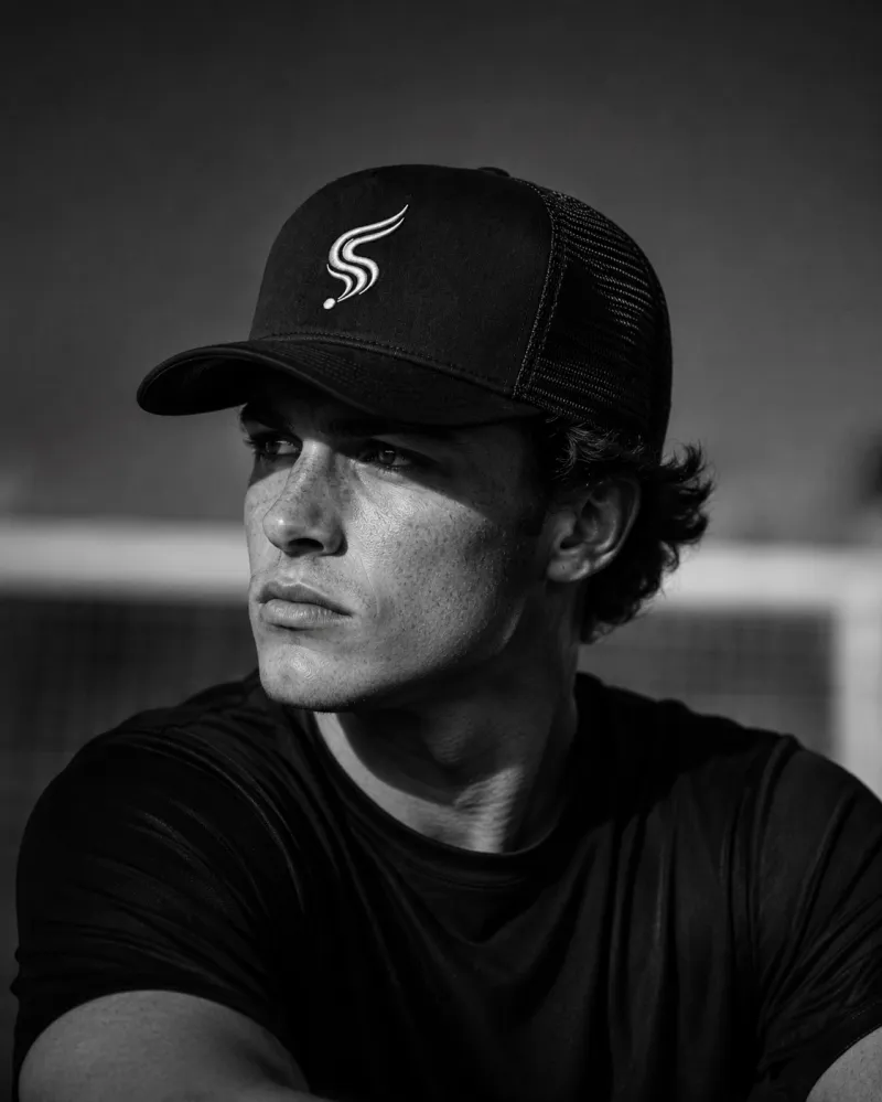 Black Trucker Foam Hat