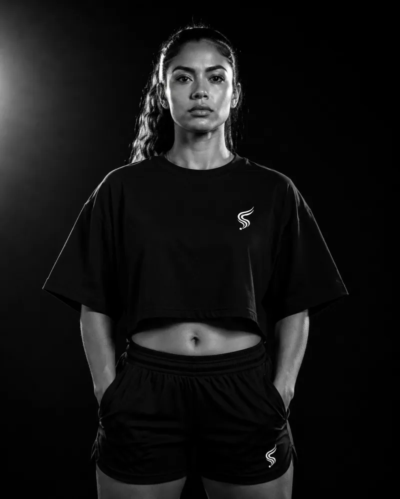 Women's Crop Top Premium Swag Tee 