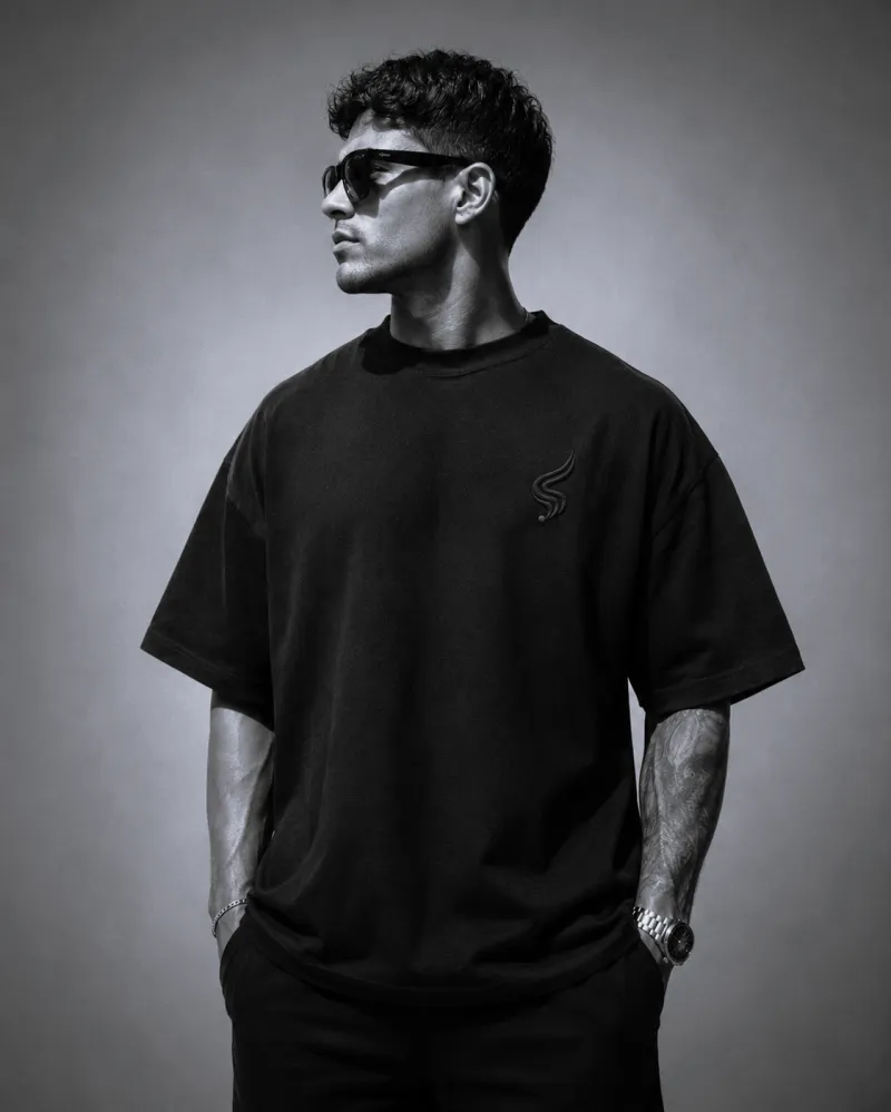 Premium Swag Tee - Black on Black