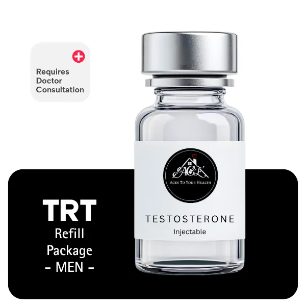 TRT Men's Refill Only Package 60 days (Cypionate 200mg/mL 10mL + Anastrozole 24×1mg)