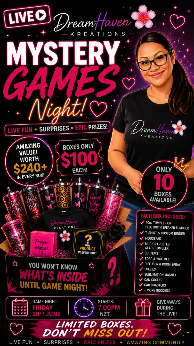 DreamHaven Kreations Mystery Games Night Box