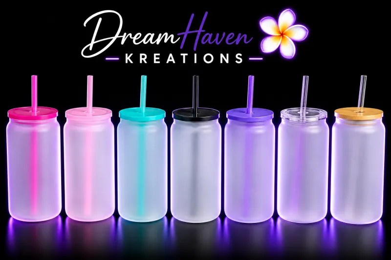 16oz Frosted Glass Sublimation Tumbler