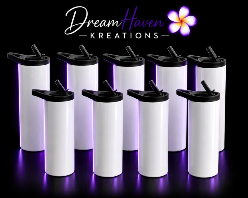 20oz Sublimation Tumbler with Lock Clip Lid (Coming Soon)