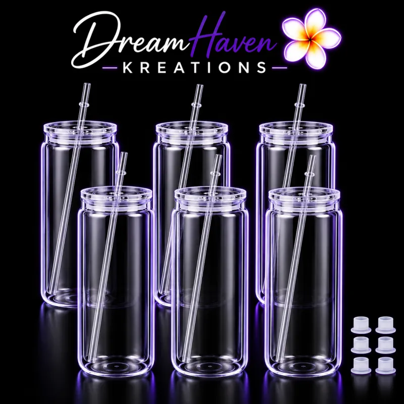 20oz Acrylic Snowglobe Tumbler - Blanks