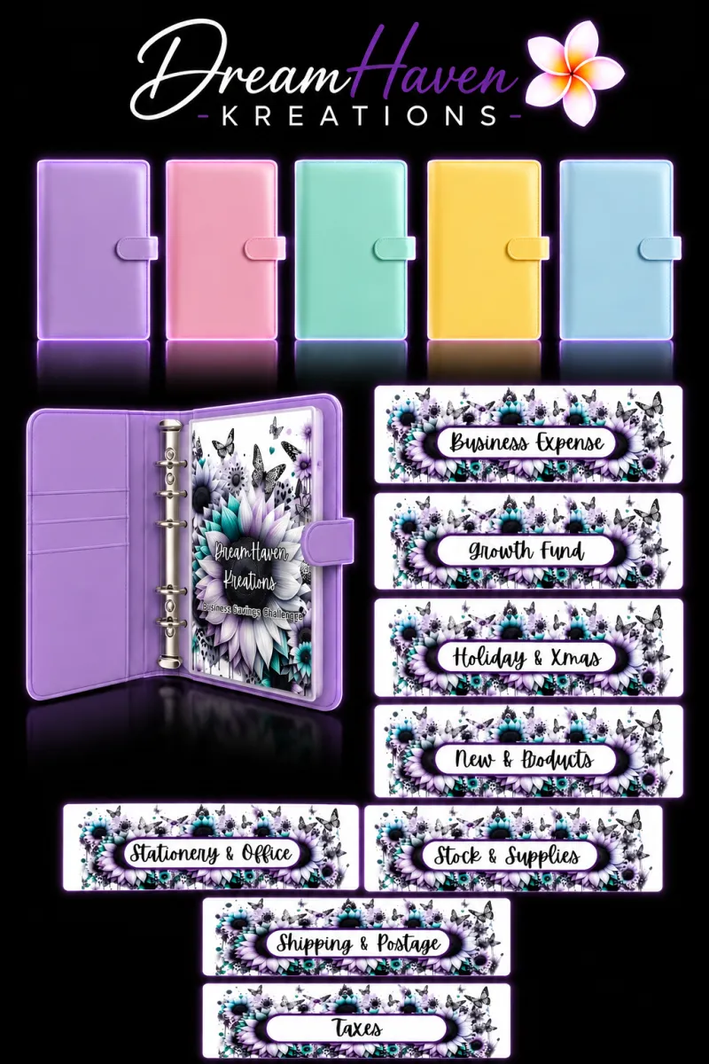 Business Savings Challenge Binders - A6