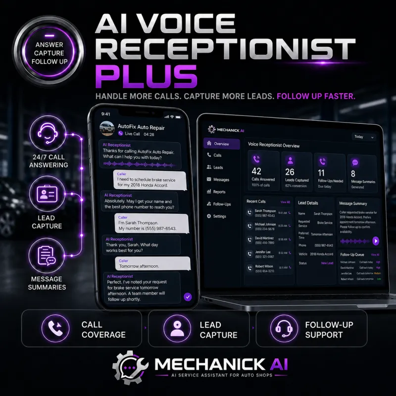 AI Voice Receptionist Plus