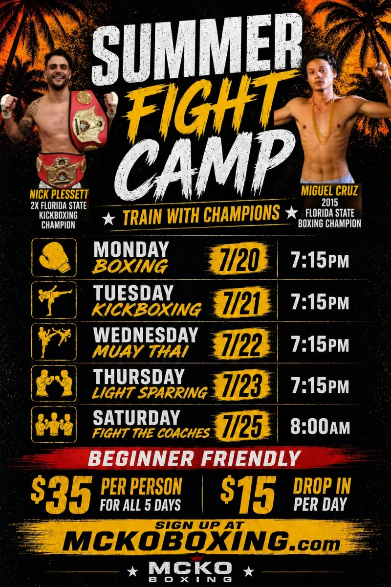 SUMMER FIGHT CAMP 1 WEEK