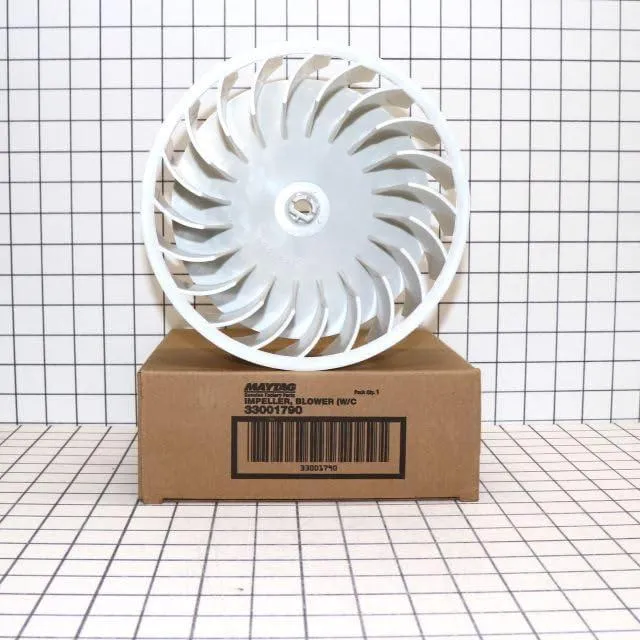 NEW 33001790 Maytag Dryer Blower Wheel OEM Genuine