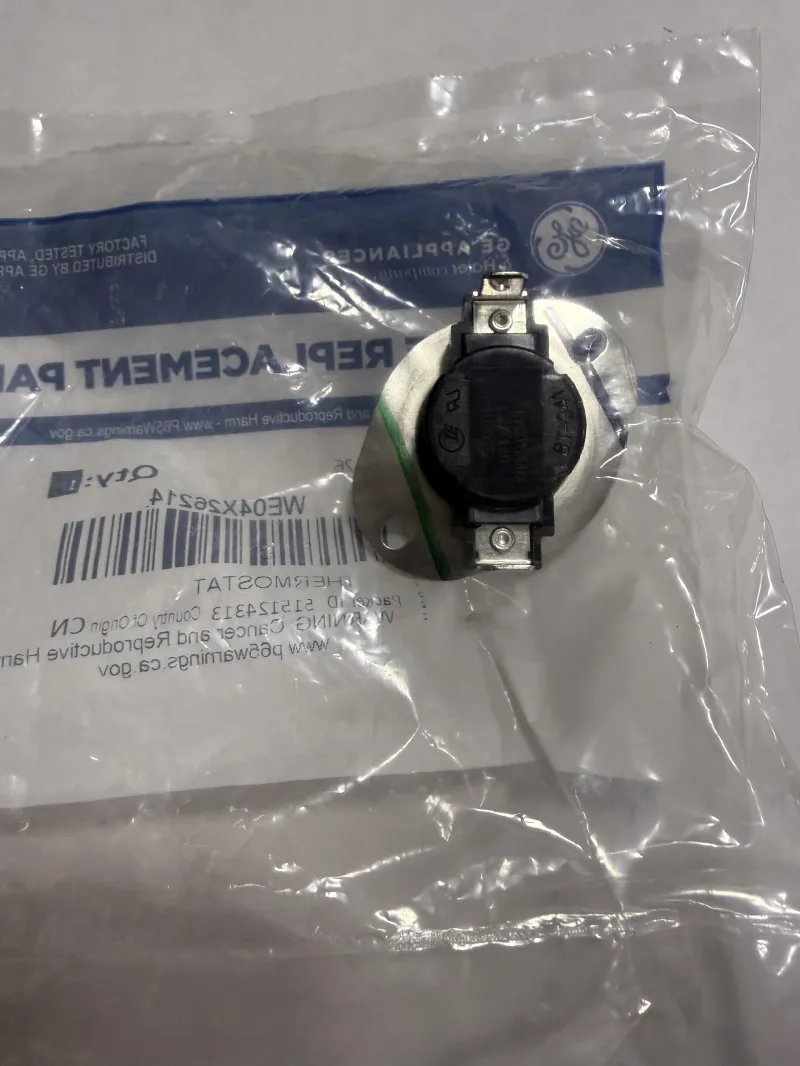 WE04X26214 GE Dryer Thermostat OEM Genuine