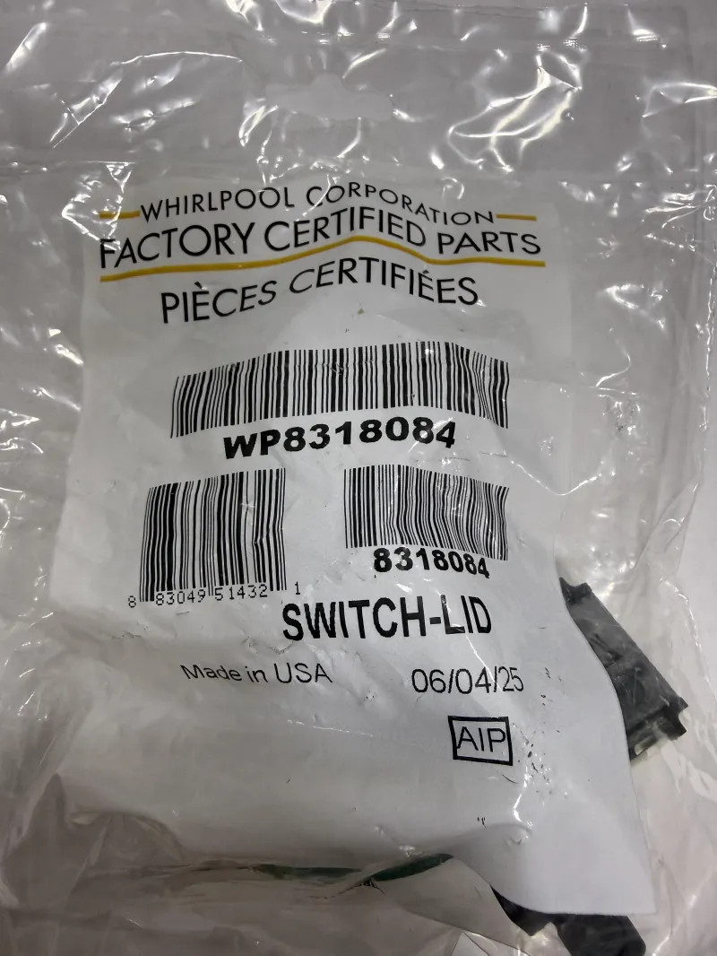 WP8318084 Whirlpool Washer Lid Switch OEM Genuine