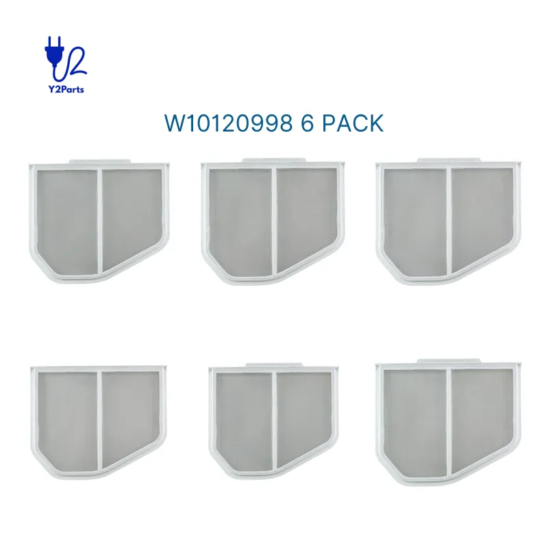 Y2Parts W10120998 Dryer Lint Screen Replacement for Whirlpool Kenmore Maytag Dryers 6 PK