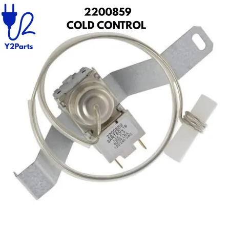 Y2Parts 2200859 Refrigerator Cold Control Thermostat, Compatible with Select Whirlpool Refrigerators, Replaces WP2200859