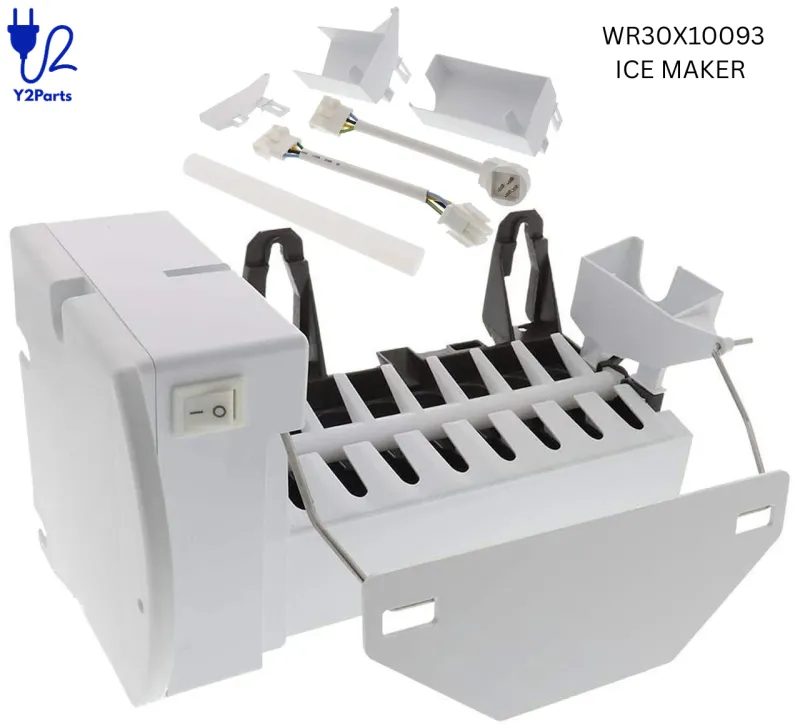 Y2Parts WR30X10093 Refrigerator Ice Maker Assembly Kit, Compatible with Select GE Refrigerators