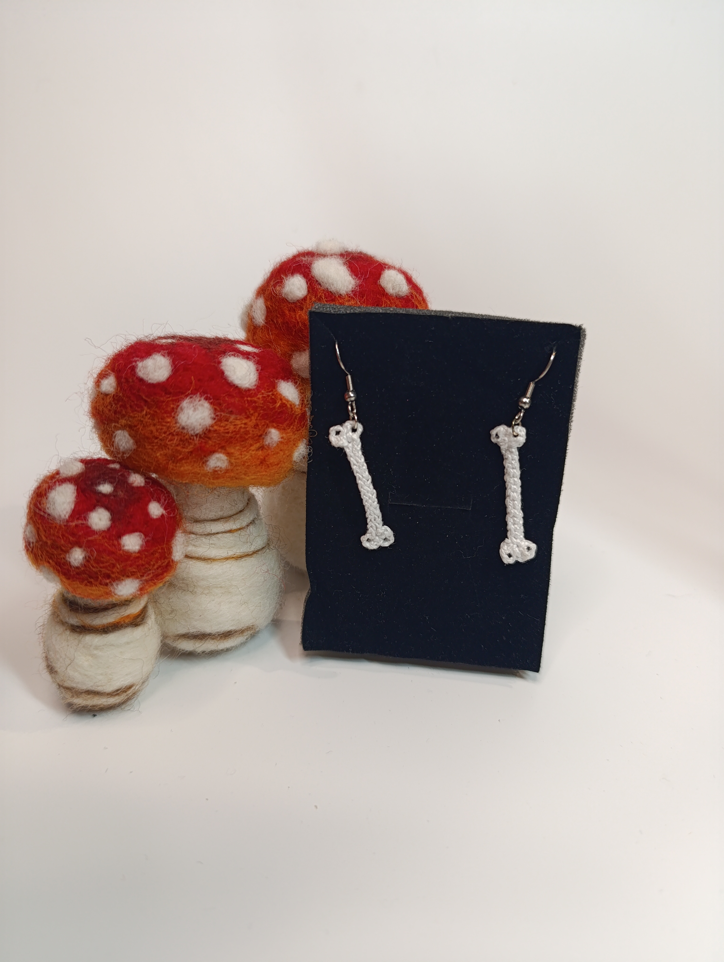 Bone earrings