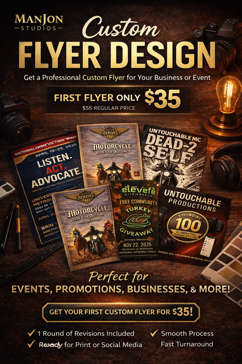 Professional Flyer Design by ManJon Studios