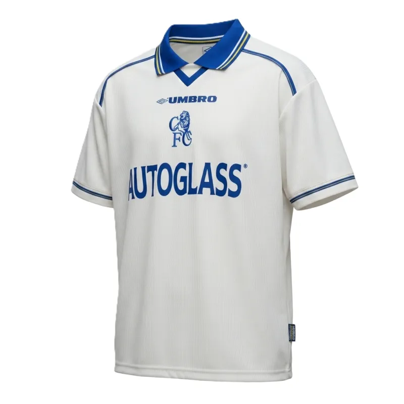 UMBRO 1999-2000 CHELSEA FC AWAY RETRO JERSEY AUTOGLASS