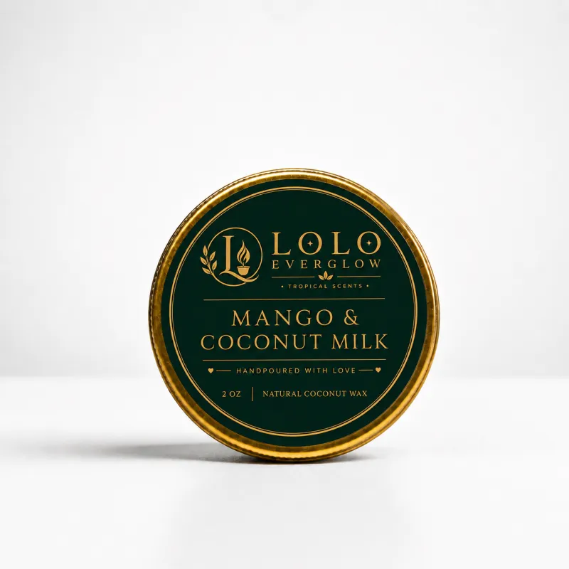 Natural Coconut Wax Candle Travel Tin