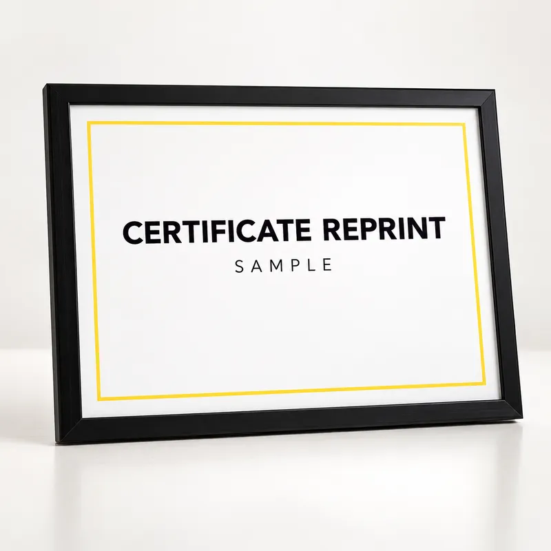 Training Diploma / Certificate Reprint