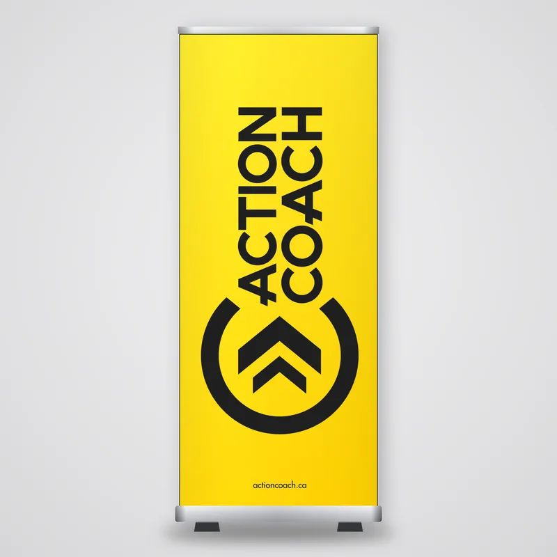 Complete Roll-up Banner Kit, 33 × 81 in
