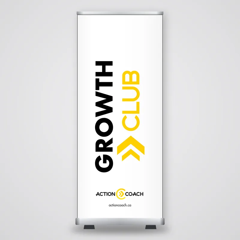 GrowthCLUB Banners, white & black