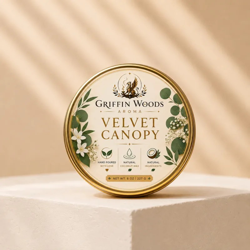 Velvet Canopy 2 Oz Tin Candle – Luxury Mini Candle