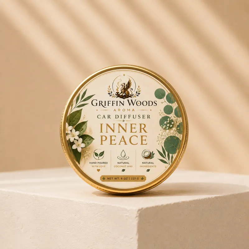 Inner Peace 2 Oz Tin Candle – Calming Mini Candle