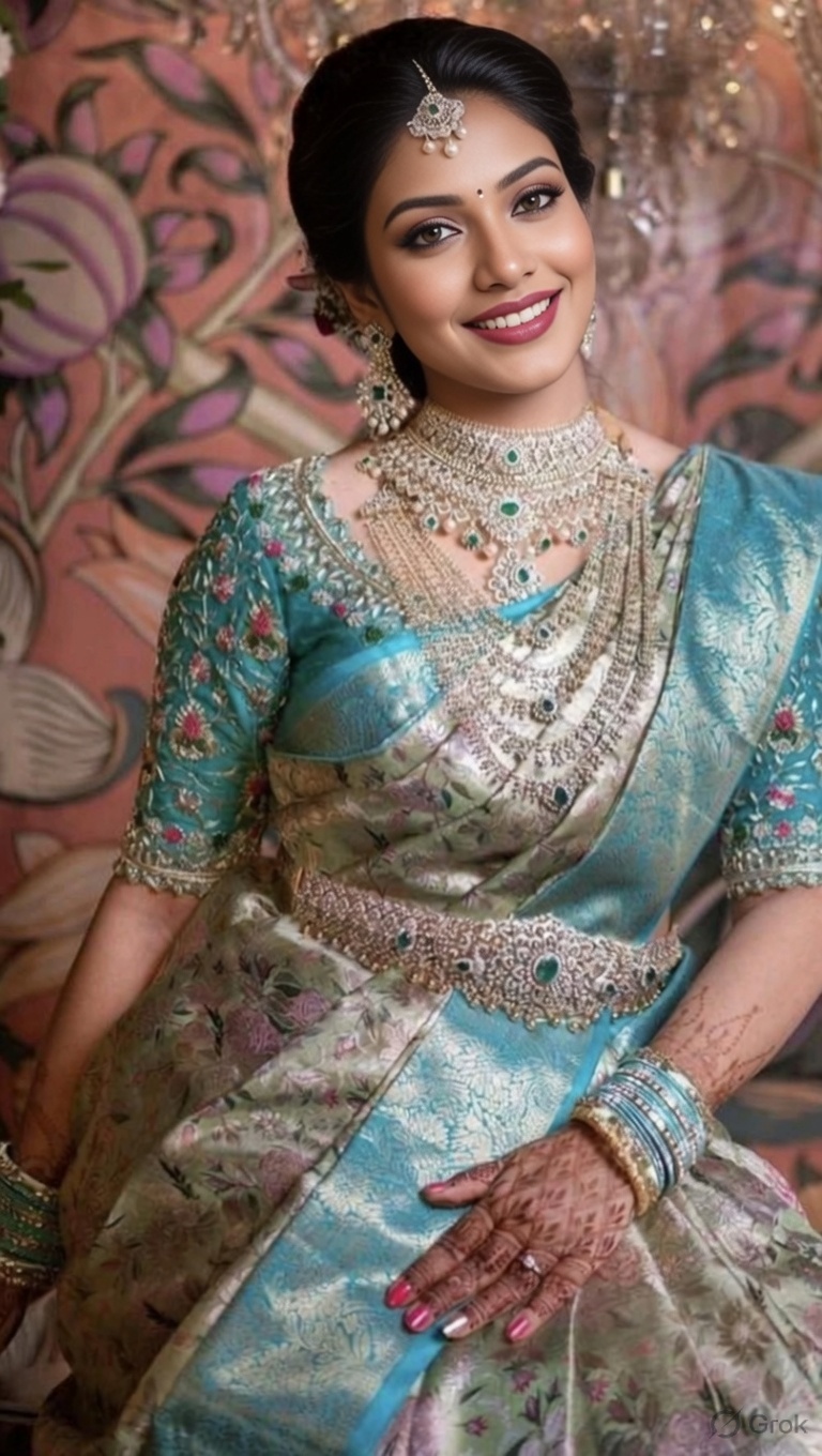 Pastel Pattu Saree
