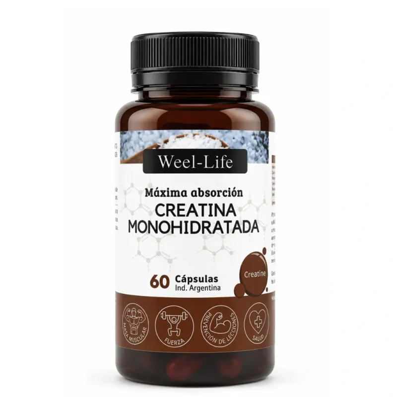  Creatina Monohidratada en cápsulas