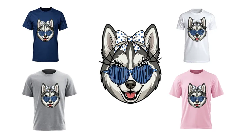 Husky With Glasses