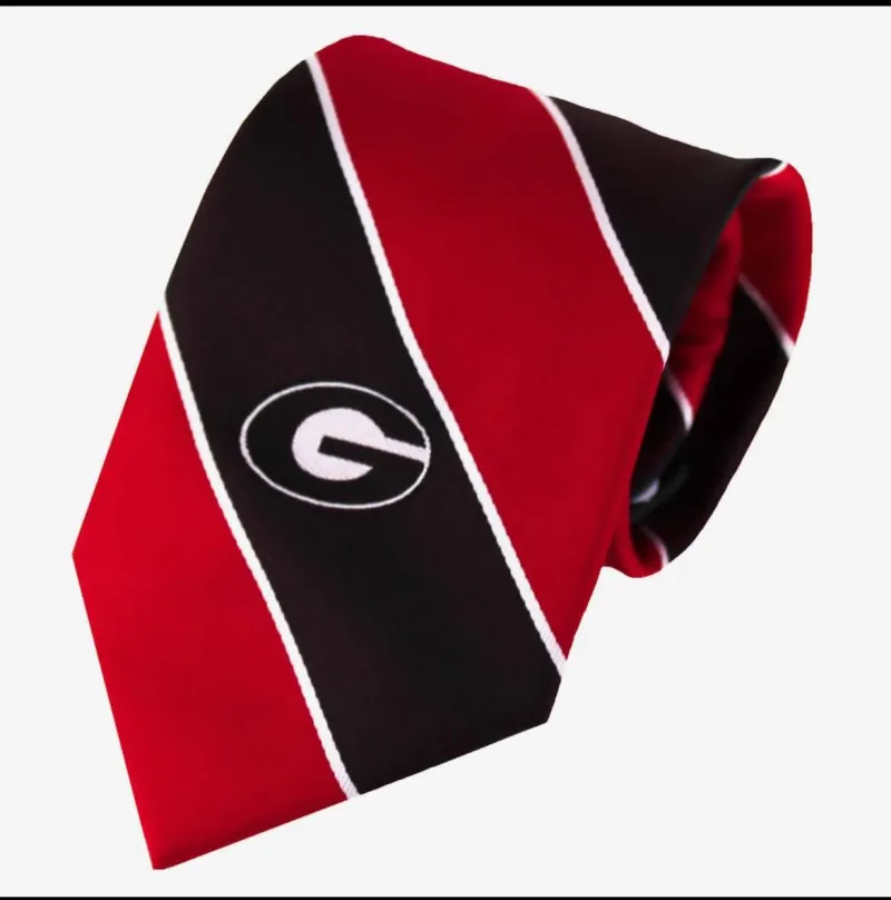 Georgia Bulldogs Stripe Necktie