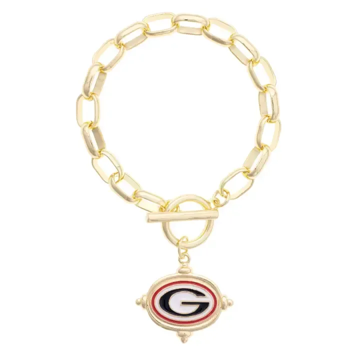 Georgia Bulldogs Logo Intaglio Bracelet