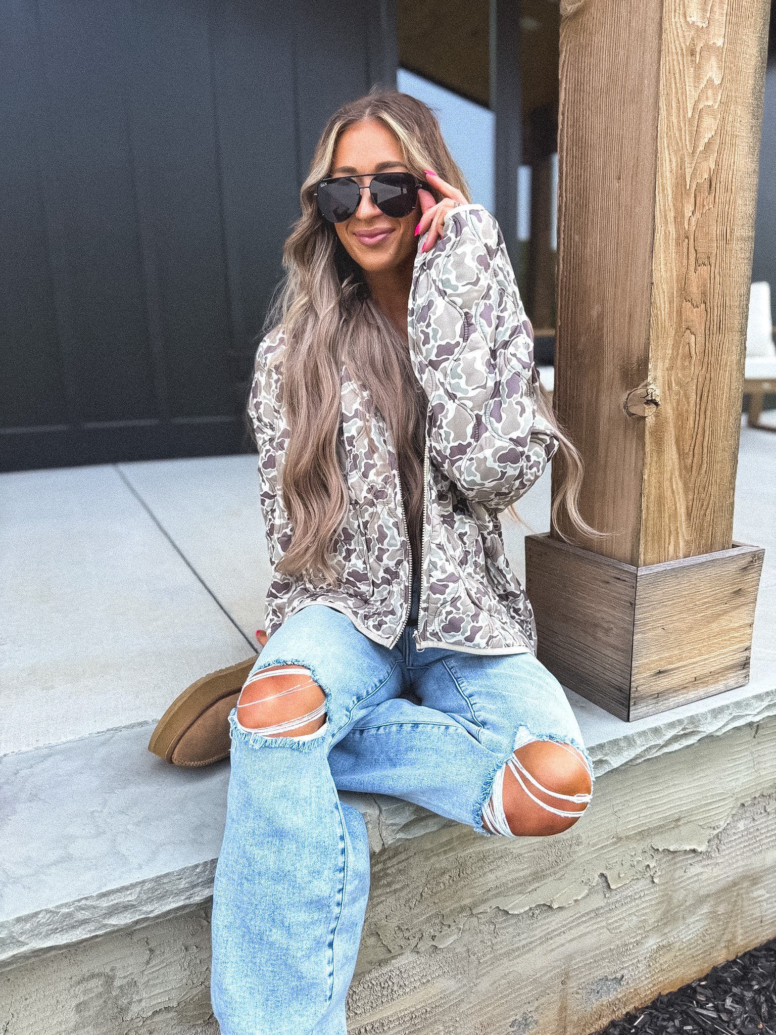 BIRDIE Cozy Cloud Jacket in Duck Camo