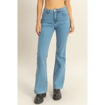 Double Zero High-Waisted Flared Jeans