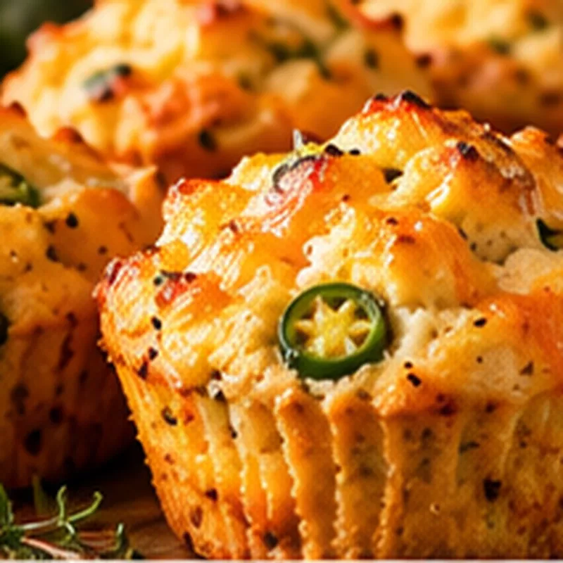 Jalapeño-Cheddar “Corn” Muffins (1 Dozen)