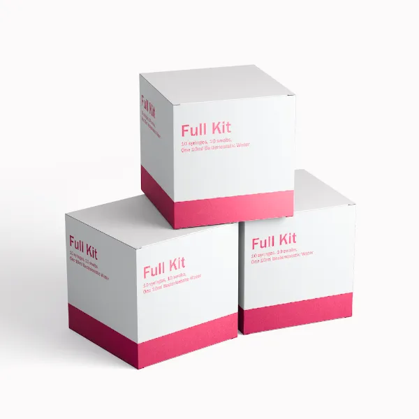 Full Kit (10 syringes, 10 swabs, One 10ml Bacteriostatic Water)