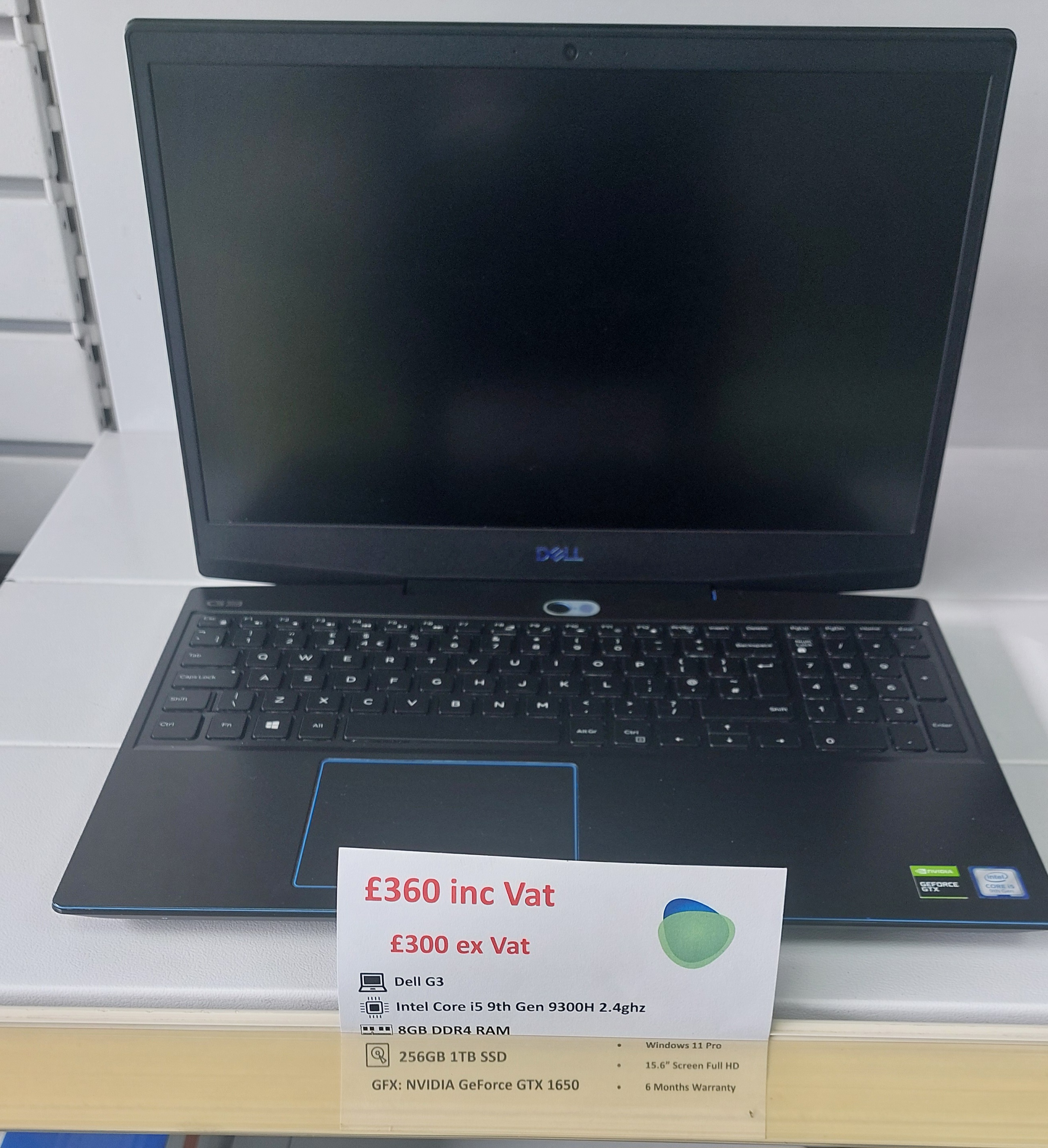 Dell G3 Laptop - £360.00