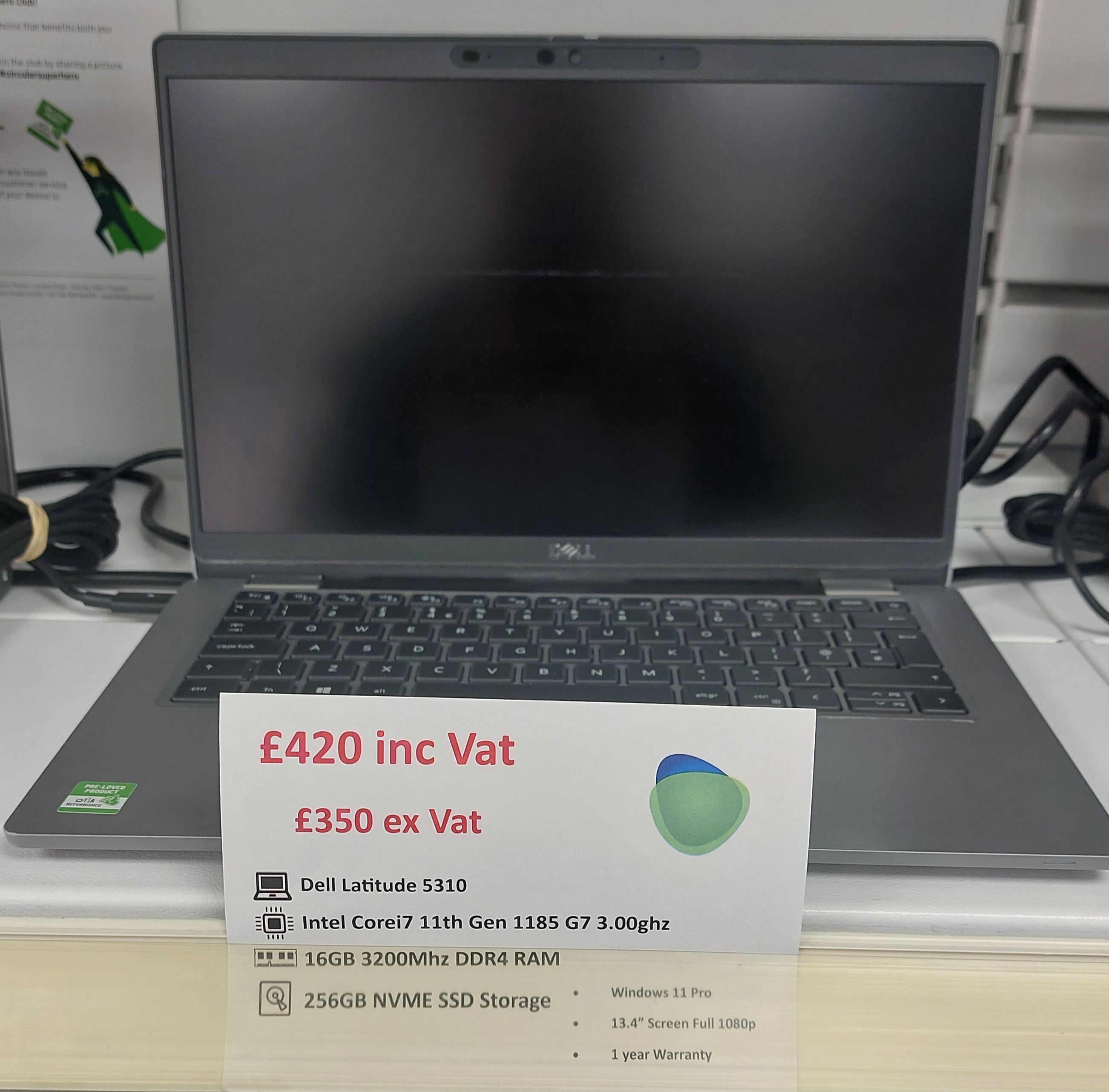 Dell Latitude 5310 Laptop - £420.00