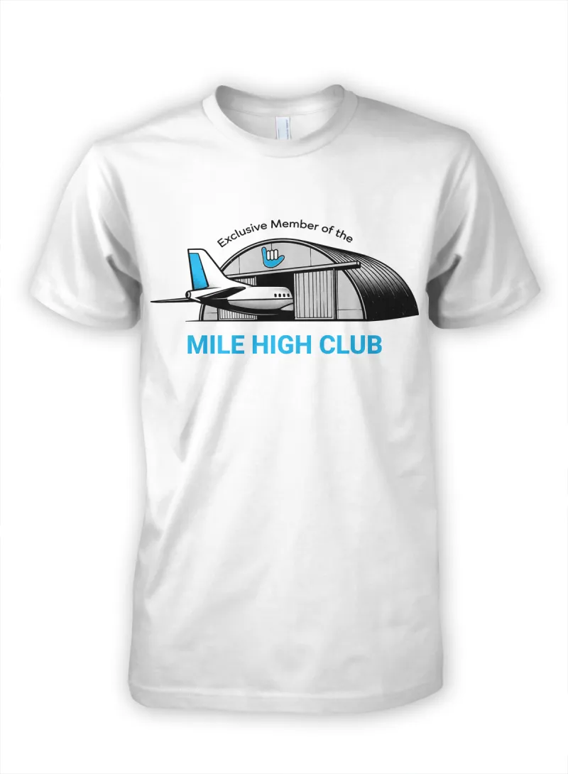 Mile High Club – Aviation T-Shirt for Men & Women